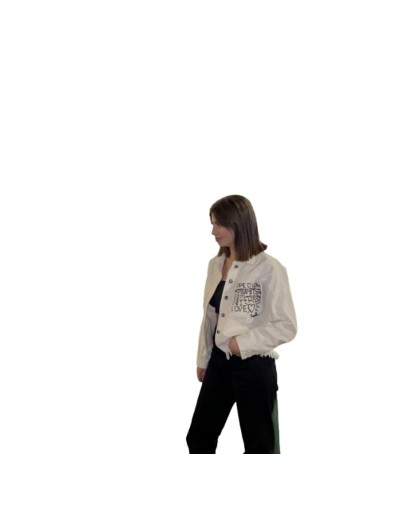 Chaqueta pintada a mano