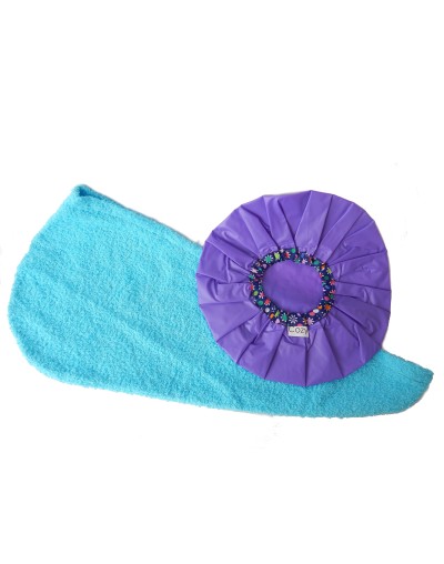 Set Turbante en toalla  gorro de baño