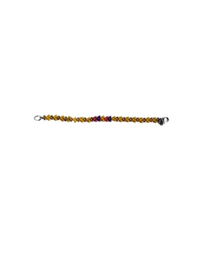Pulsera Mostacillas y Balines Bandera Colombiana 