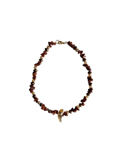 Collar Gargantilla Piedras Luvia de Oro y Muranos 