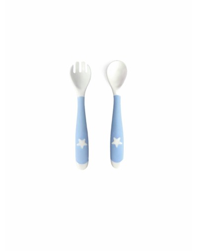 Set de Cuchara y tenedor diseño estrella