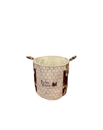 Canasta artesanal de tela para guardar huevos