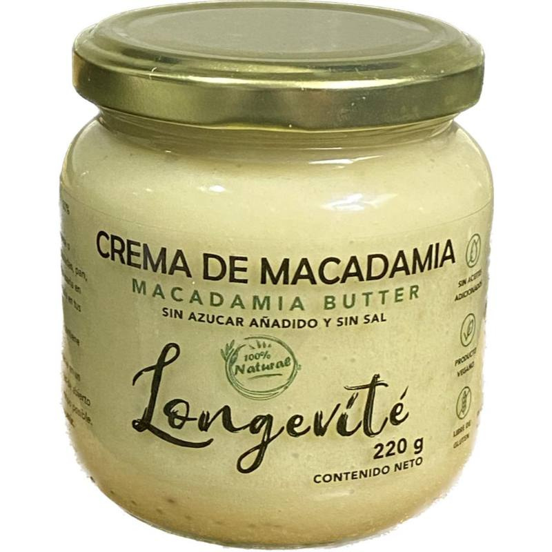 Crema de nuez macadamia longevite