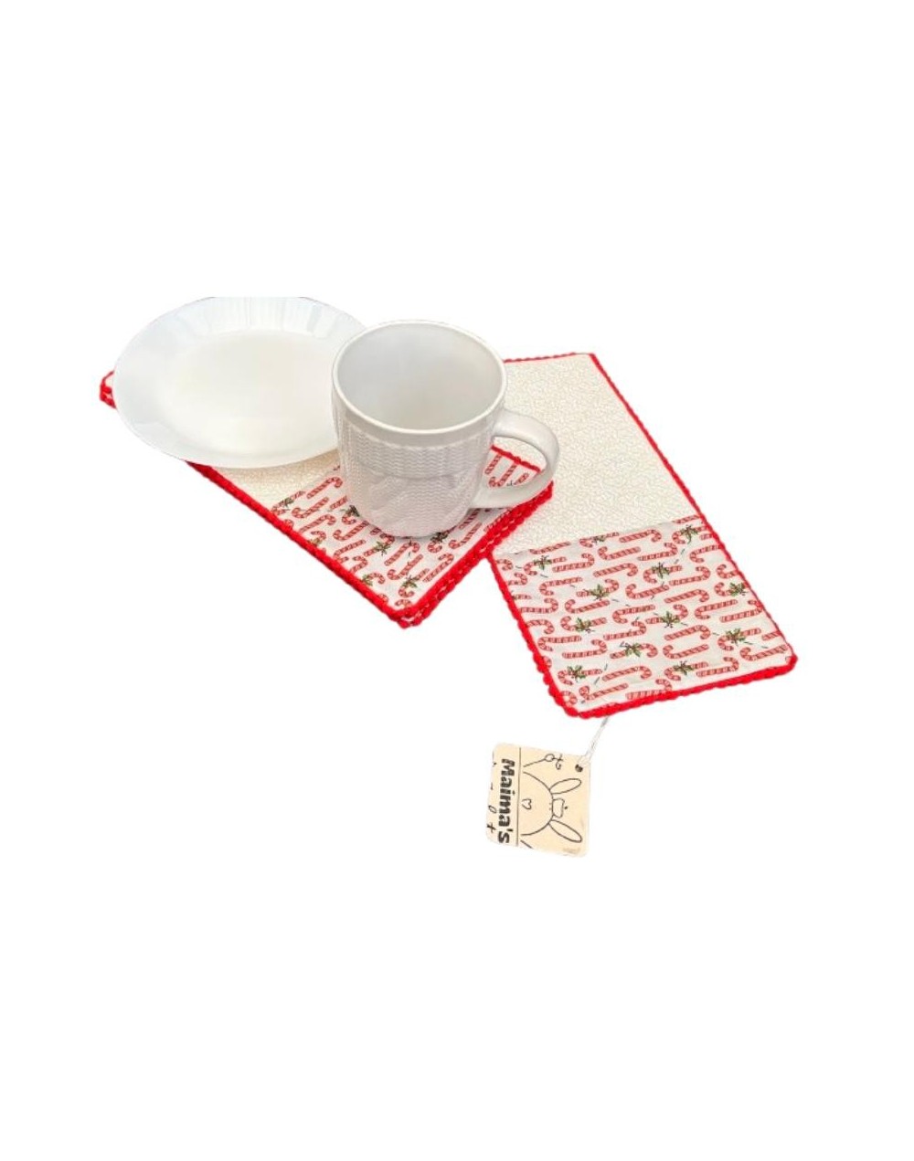 Juego Posavasos navideños artesanales