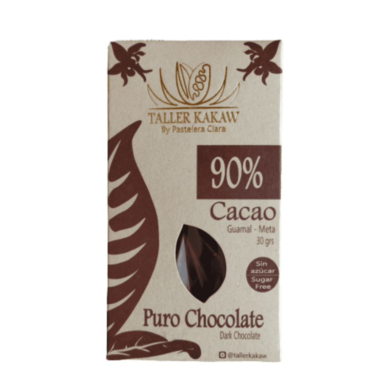 Barra chocolate 90% sugar free