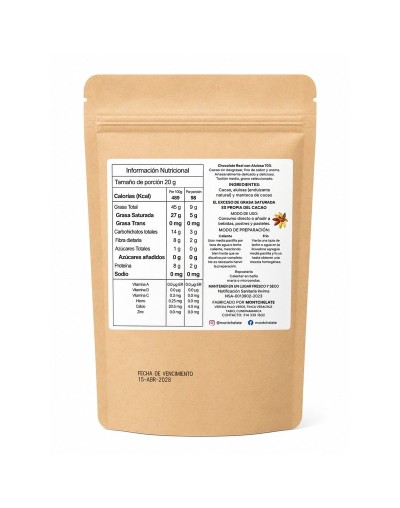 CHOCOLATE REAL EN PASTILLA ENDULZADO CON ALULOSA CACAO 70% 100G