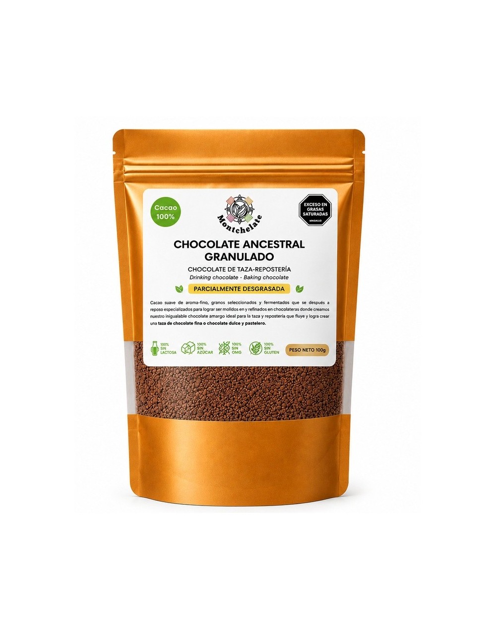 CACAO ANCESTRAL GRANULADO CACAO 100% 100G