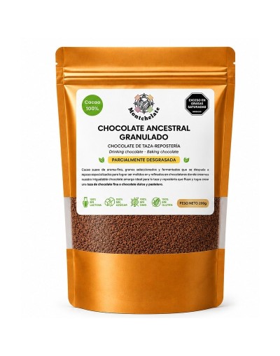 CACAO ANCESTRAL GRANULADO CACAO 100% 200G