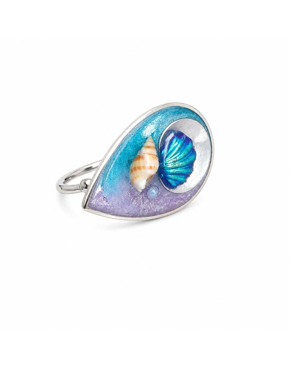 Anillo Mar Azul Grande