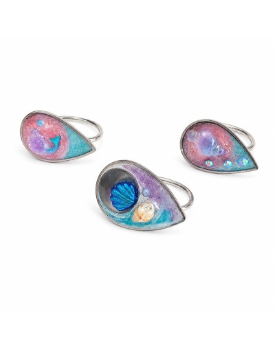 Anillo Mar Azul Grande