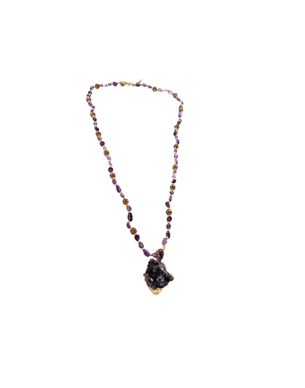Collar de piedra  amatista