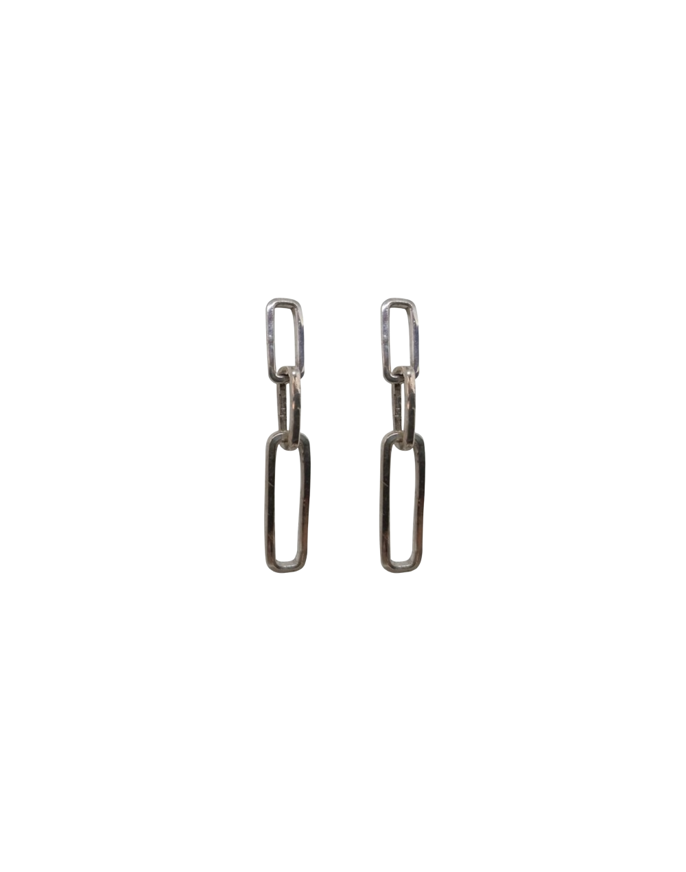 Aretes largos en plata modernos Bogotá Colombia Javier Albarracín