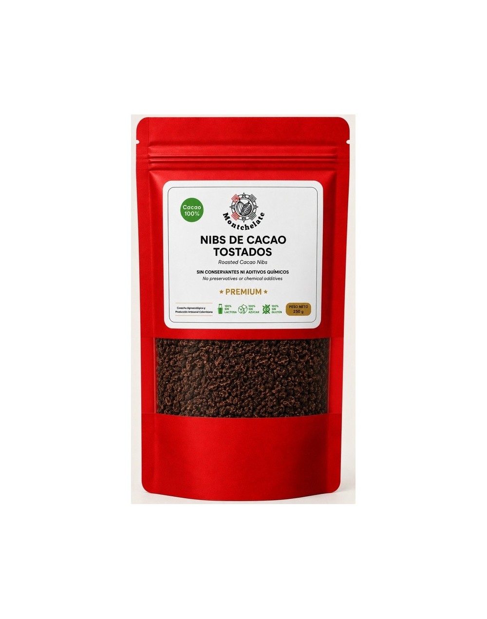NIBS DE CACAO TOSTADOS 250G