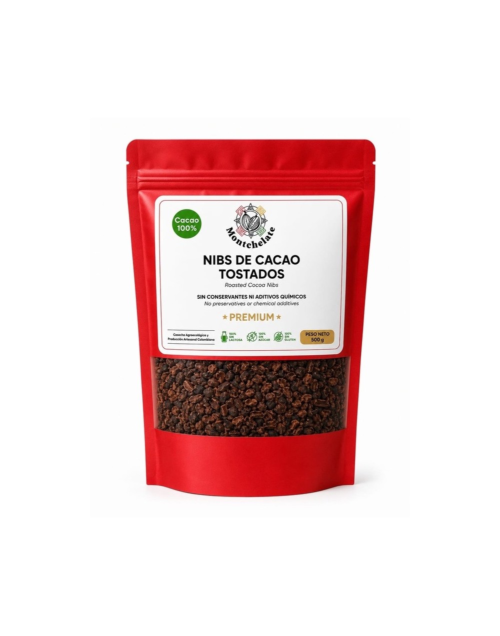 NIBS DE CACAO TOSTADOS 500G