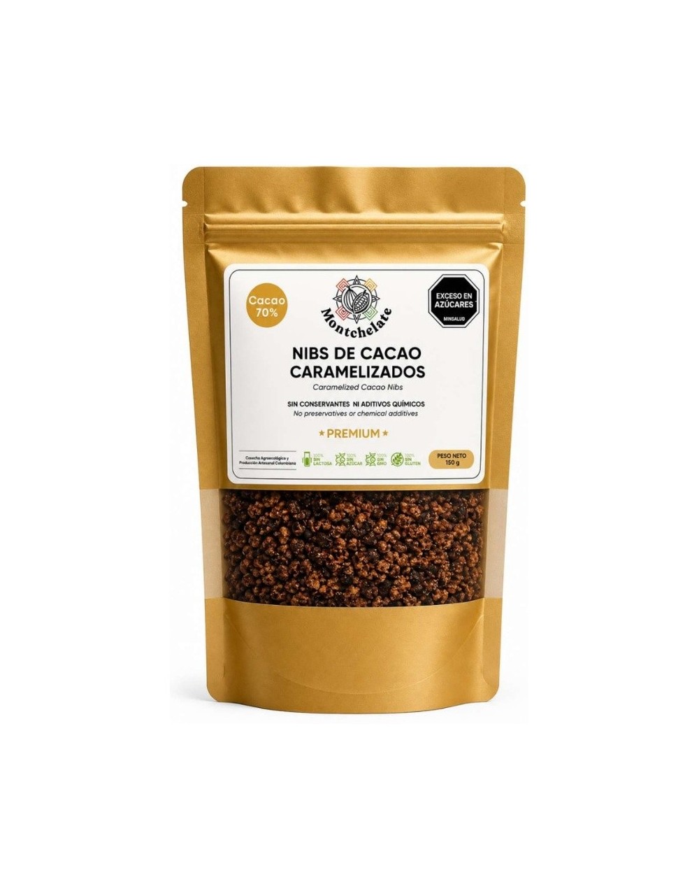 NIBS DE CACAO CARAMELIZADOS 150G