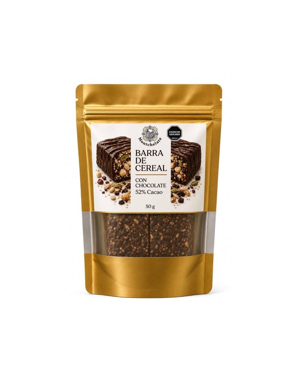 BARRA DE CEREAL CON CHOCOLATE 52% 