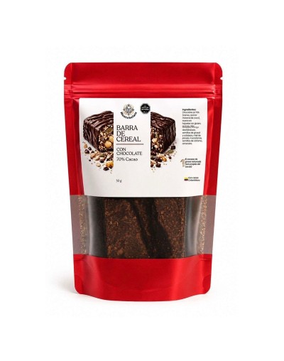 BARRA DE CEREAL CON CHOCOLATE 70% 