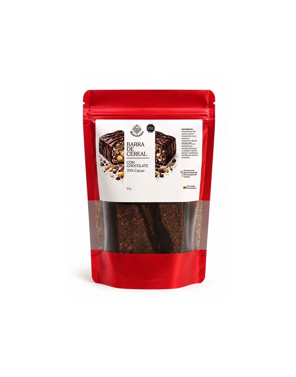 BARRA DE CEREAL CON CHOCOLATE 70% 