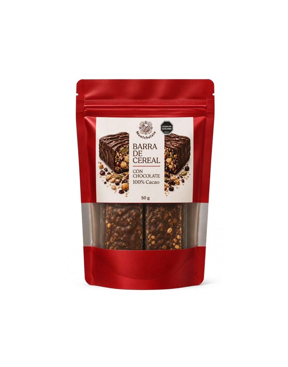 BARRA DE CEREAL CON CHOCOLATE 100% 