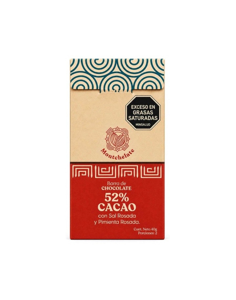 CHOCOLATINA 52% CON PIMIENTA Y SAL ROSADA 40G