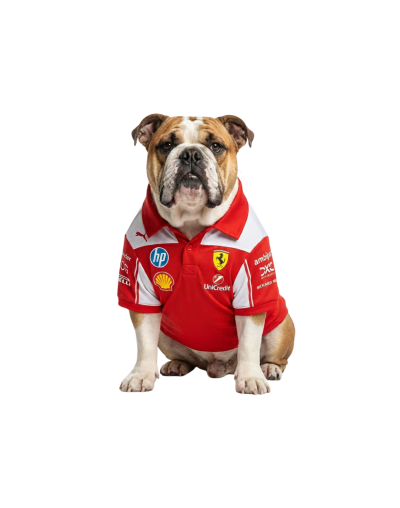 Camisa para mascota Ferrari