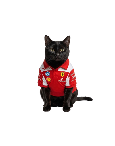 Camisa para mascota Ferrari