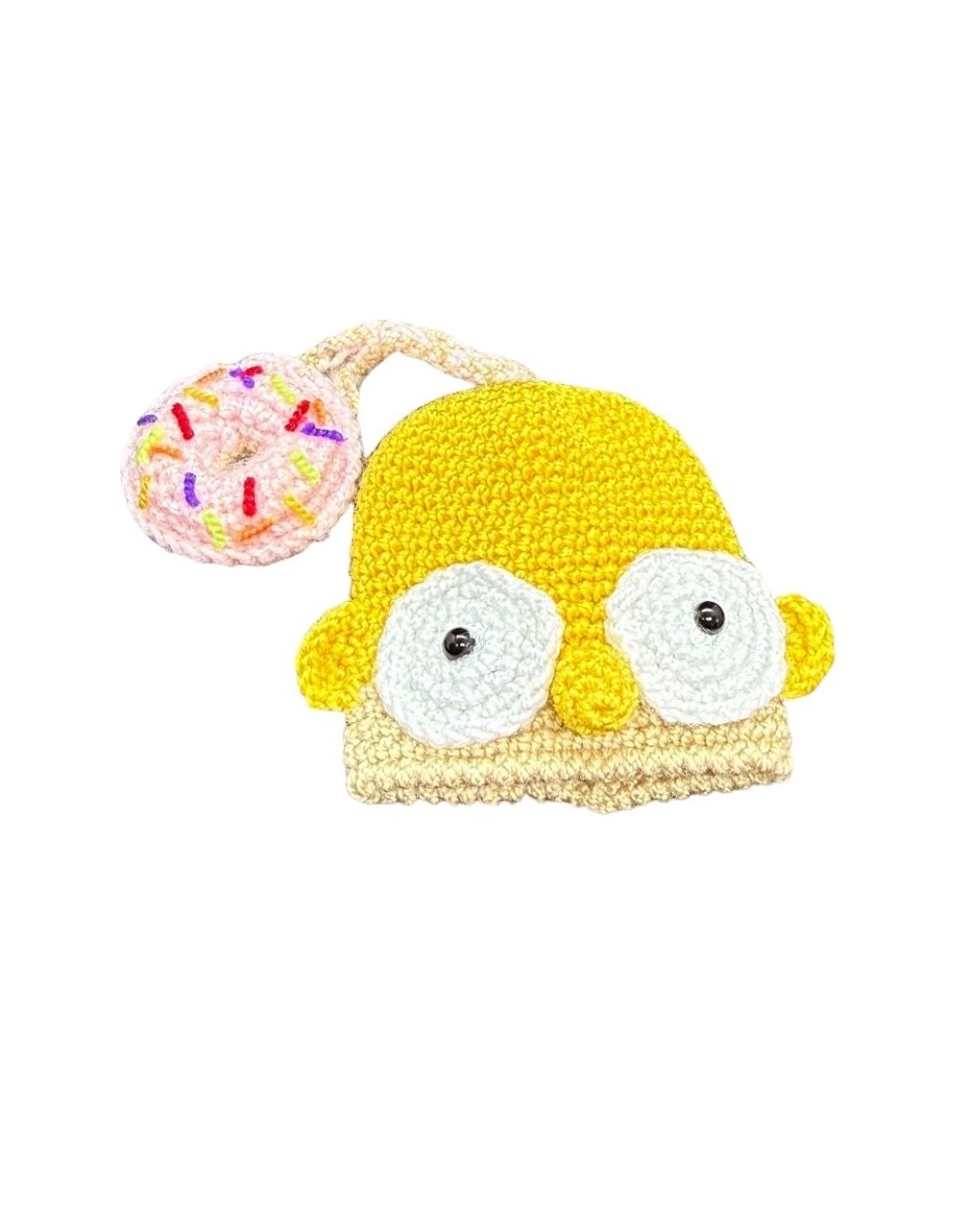 Amigurumi Homer Simpson Porta Llaves tejido a mano | Los Simpson | Julina
