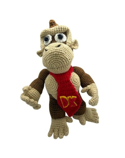 Amigurumi Donkey Kong tejido a mano | Donkey Kong | Julina