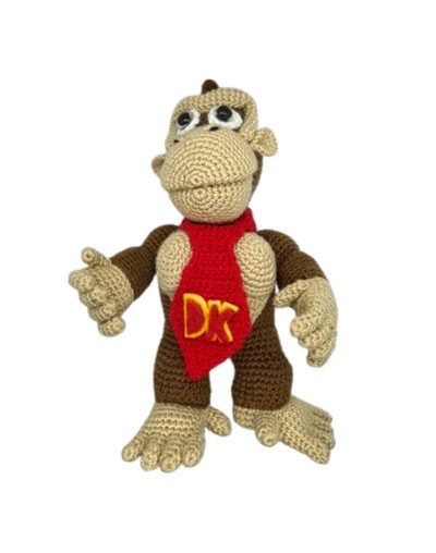 Amigurumi Donkey Kong tejido a mano | Donkey Kong | Julina