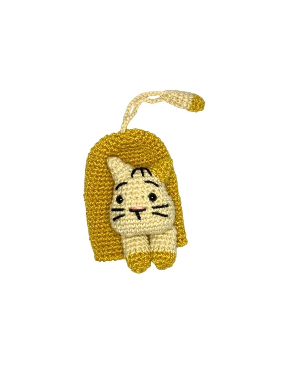Amigurumi Porta llaves de Gato tejido a mano | Julina