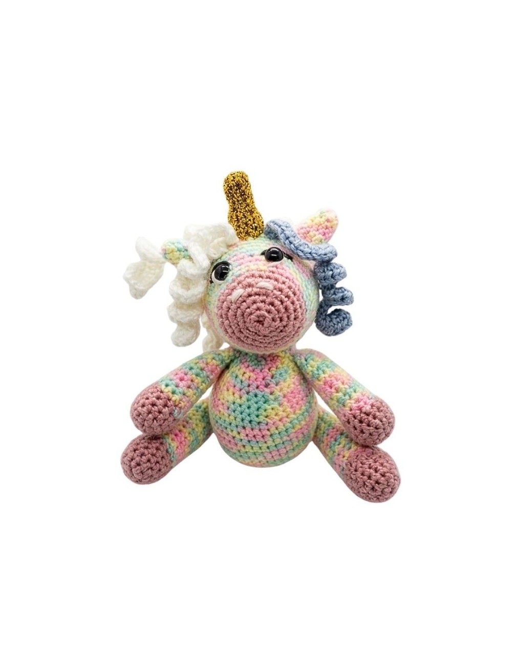 Amigurumi Unicornio Multicolor tejido a mano | Julina