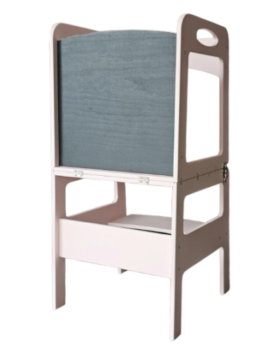 Torre de aprendizaje convertible en madera