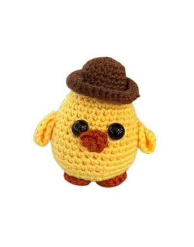 Amigurumi Pollo con sombreros intercambiables tejido a mano | Julina