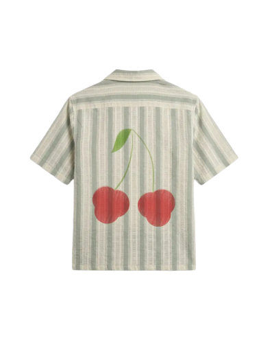 Camisa Boxyfit Verde Rome Cherry