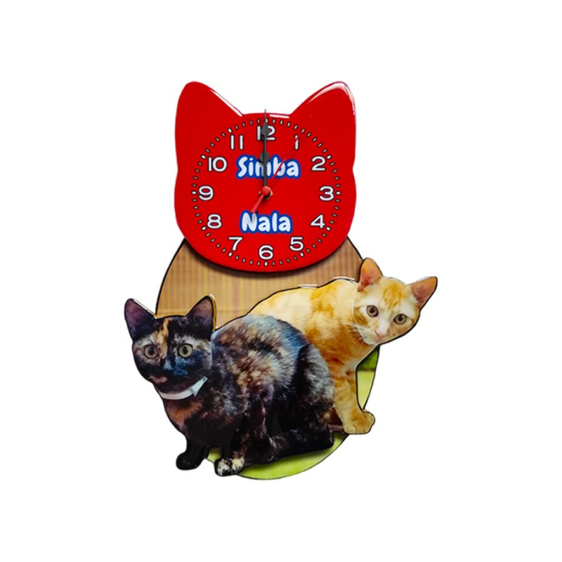 Reloj de pared gato mi mascota 