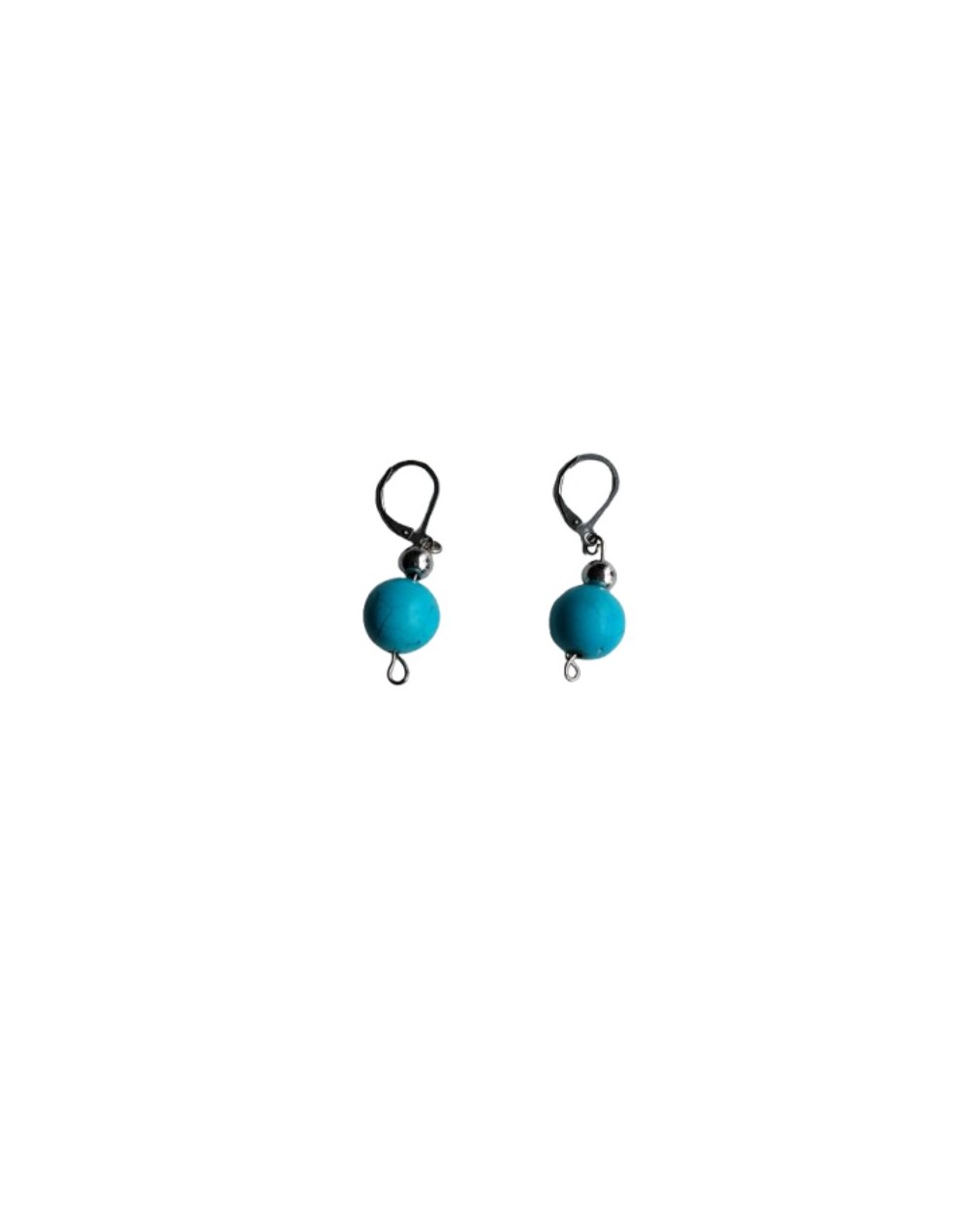 Aretes Turquesa y Gancho Español 