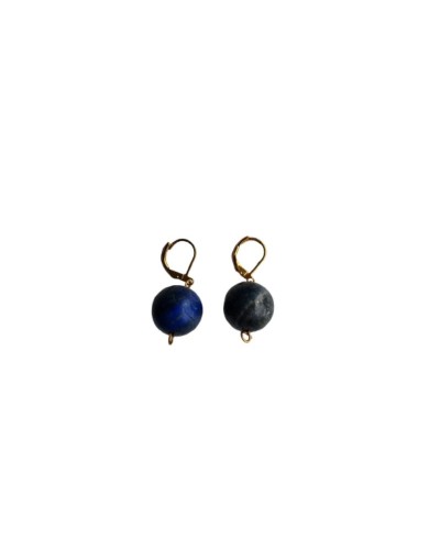 Aretes Lapislázuli y Gancho Español 