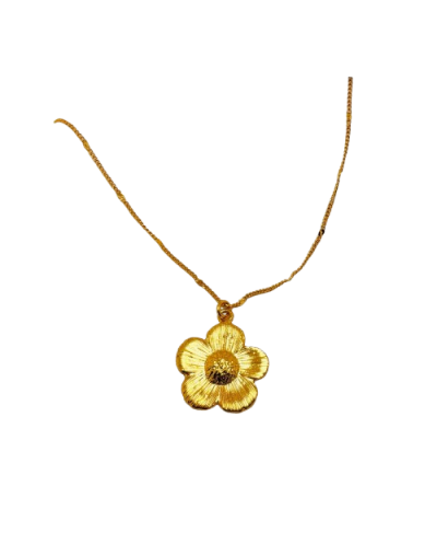Collar con flor silvestre
