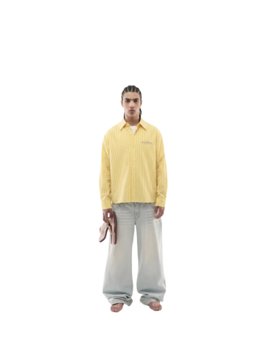 Camisa Boxyfit Amarilla Hidden