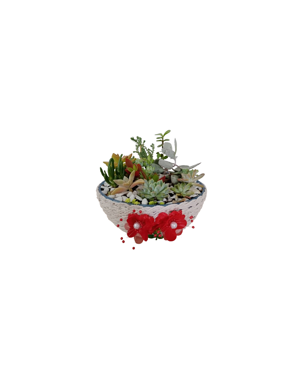 Jardin forrado en yute