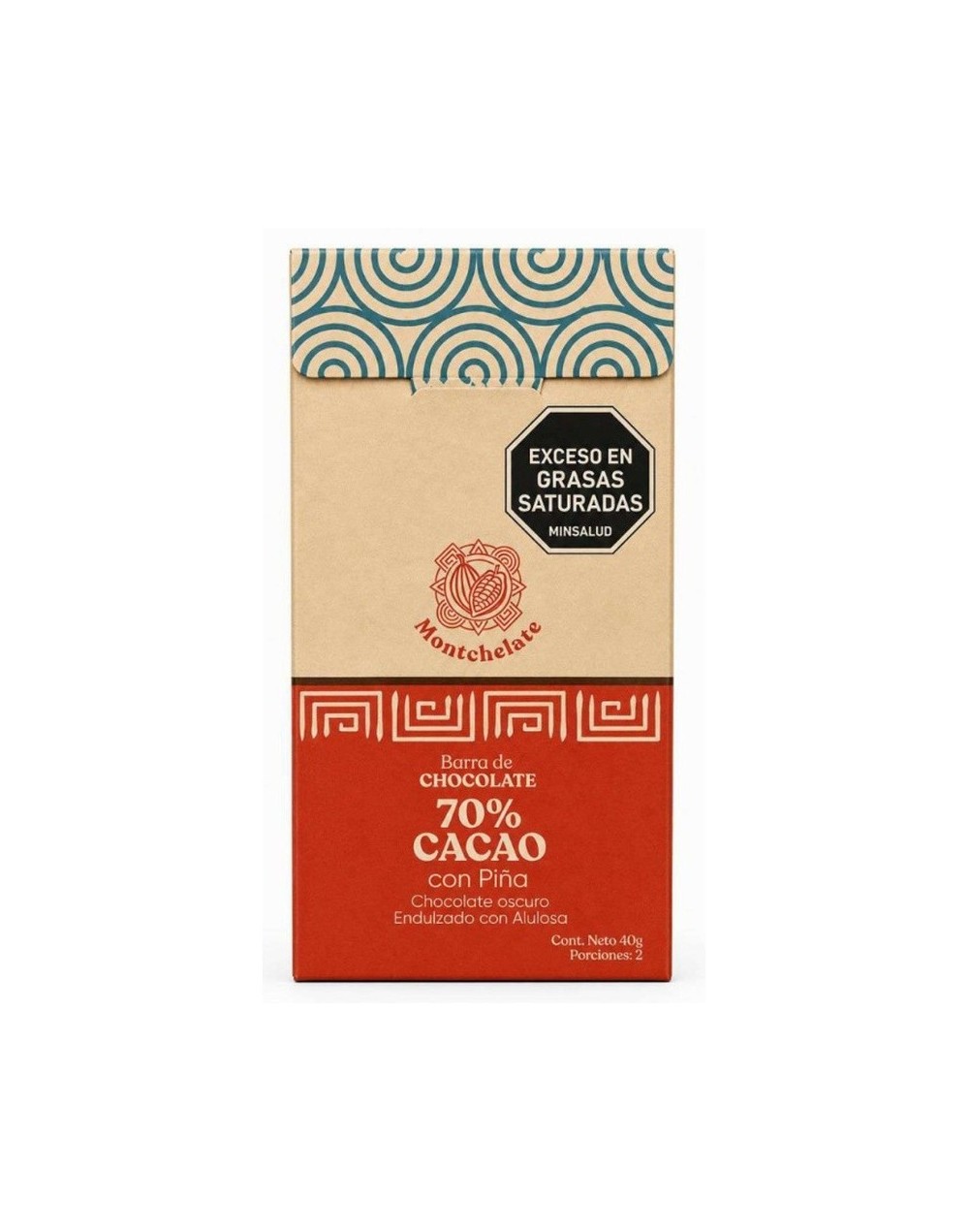 CHOCOLATINA 70% CON PIÑA 40G