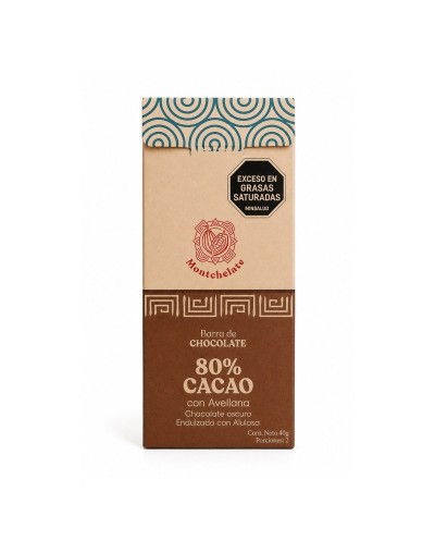CHOCOLATINA 80% CON AVELLANA 40G