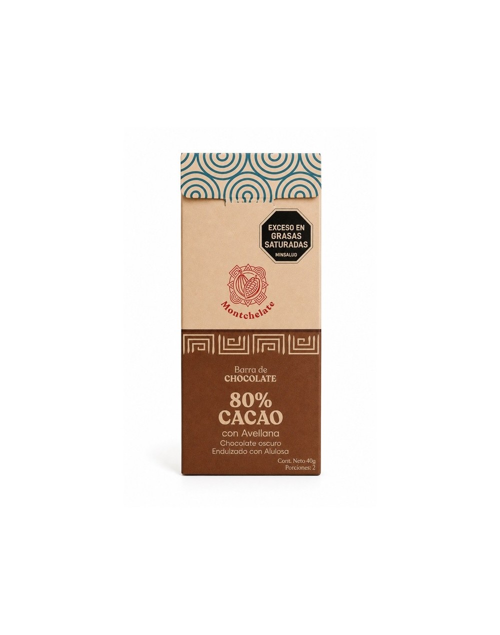CHOCOLATINA 80% CON AVELLANA 40G