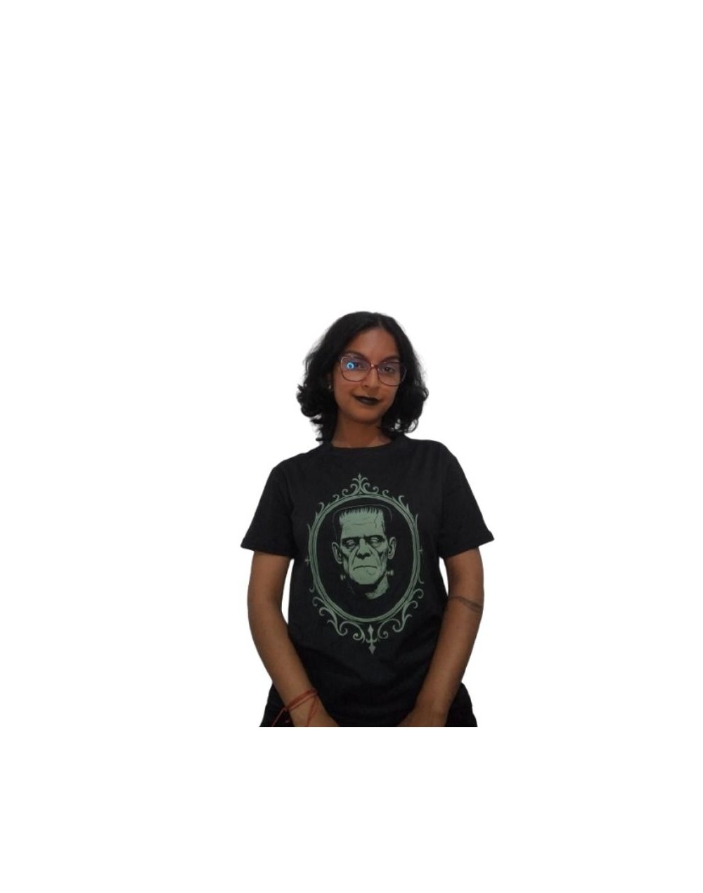 Camiseta creatura de Frankenstein verde