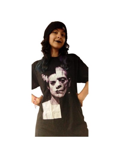 Camiseta creatura de Frankenstein y su novia