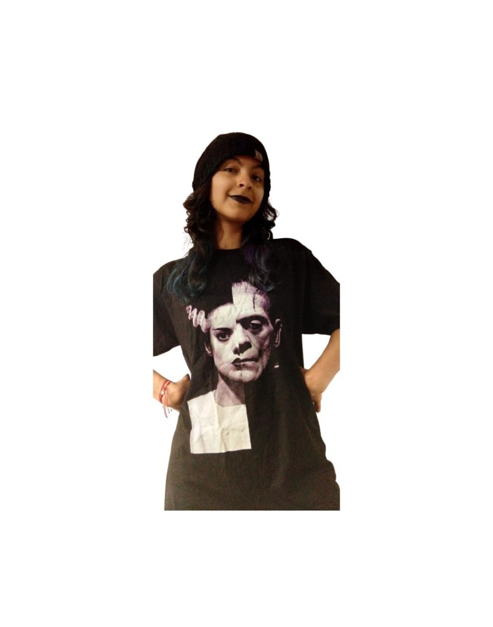 Camiseta creatura de Frankenstein y su novia