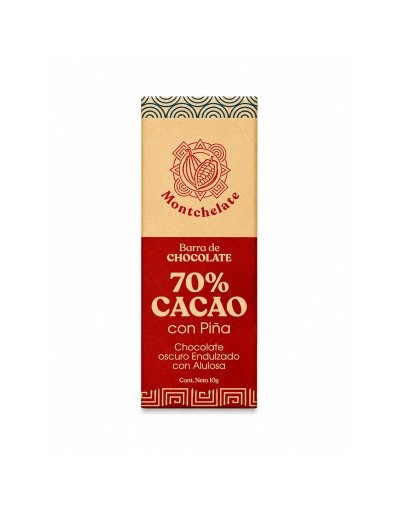 CHOCOLATINA 70% CON PIÑA 10G