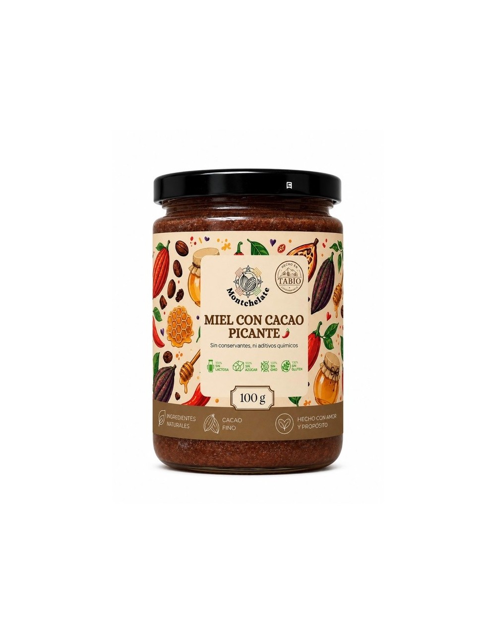 MIEL CON CACAO PICANTE 100G