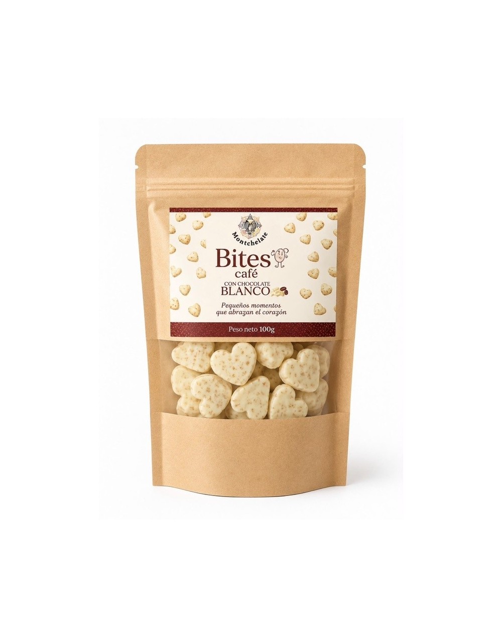 BITES CHOCOLATE BLANCO CON CAFÉ 30G
