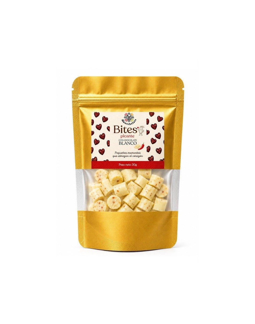 BITES CHOCOLATE BLANCO PICANTES 30G